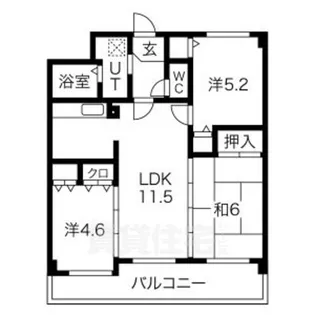 グラン・オーパ【3階】の間取り