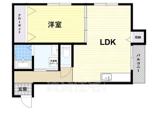 ハイツ安井【2階】の間取り