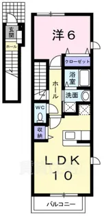 タカラピュア 東【2階】の間取り
