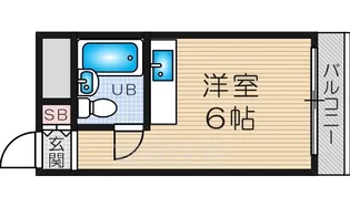 ロイヤル三津屋【4階】の間取り