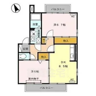 フォレストコート2【2階】の間取り