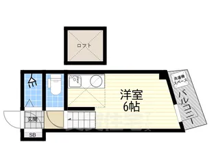 サンパレス21門戸【2階】の間取り
