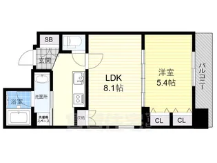 プレサンス昭和通ESRISE【3階】の間取り
