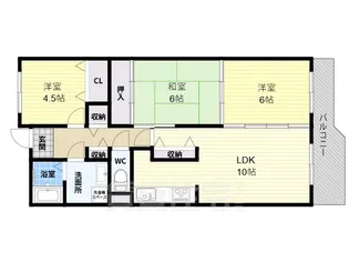アメニティーガーデン【1階】の間取り