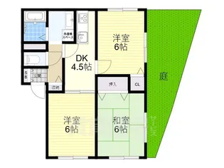 DIASたかわし【102号室】の間取り