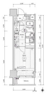 エストゥルース京都【4階】の間取り