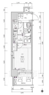 エストゥルース京都【3階】の間取り