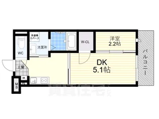 ヴェルステック西宮鳴尾【2階】の間取り