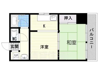 アサナカマンション【4階】の間取り