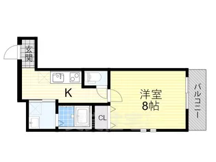 大阪府堺市西区上野芝町4丁【アパート】の間取り