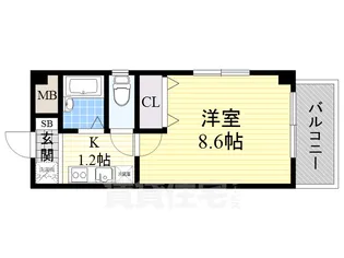 グランドハイツ21【7階】の間取り