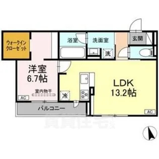 セレスティア長良 ウエスト【2階】の間取り