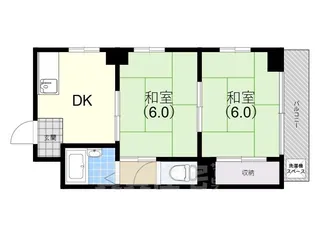 ニューサンハイツ【2階】の間取り