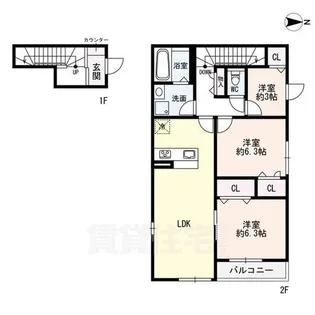 MAISON DE HIRO2【2階】の間取り