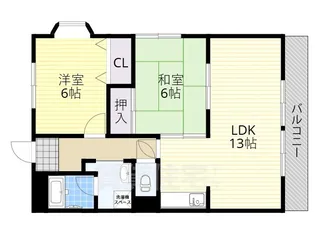 RIVER ANNE【402号室】の間取り