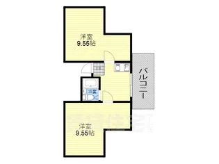 花kawa【4階】の間取り