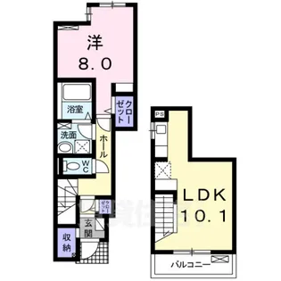 シカタ ロジュマン【1階】の間取り