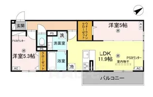 滋賀県守山市守山3丁目【アパート】の間取り