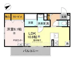 滋賀県守山市守山3丁目【アパート】の間取り