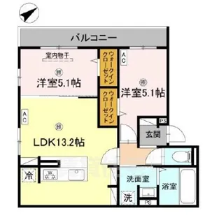 滋賀県守山市浮気町【アパート】の間取り