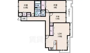 グランドパレス学園前D棟【1階】の間取り