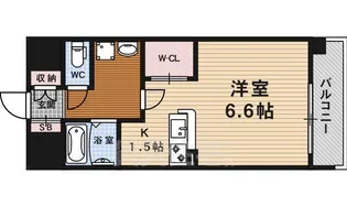 アスヴェル京都烏丸五条【3階】の間取り