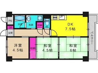 レジデンス向陽【310号室】の間取り