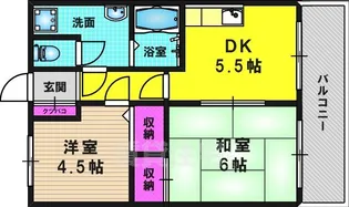 ハイツフクイ【1階】の間取り