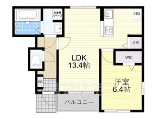 ベルカレント1【1階】の間取り