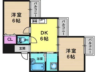 京都府京都市西京区桂浅原町【マンション】の間取り
