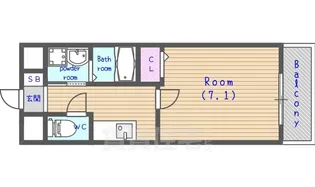 アーバン御陵【2階】の間取り