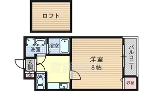 MITY桂朝日町【2階】の間取り