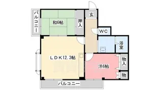 ソレーユYAMADA【403号室】の間取り