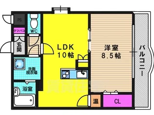 メゾン・ド・パイユ【406号室】の間取り