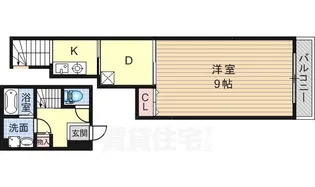 パラディース竹宇【2階】の間取り