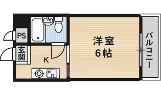 ライブカントリーエイト【406号室】の間取り