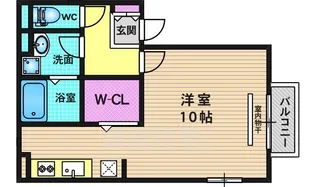 ミュルサンヌ桜【1階】の間取り