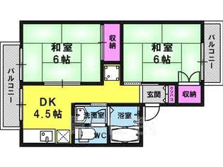 サンサウスヒル竹田【2階】の間取り