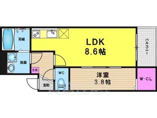 Arto桂川【3階】の間取り