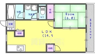 ウエストヒルパート2【2階】の間取り