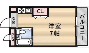 レヴァン朝日【4階】の間取り
