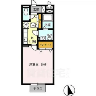 マメゾン菊住W【1階】の間取り
