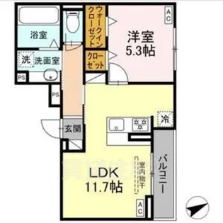 ルヴィータ村雲【3階】の間取り