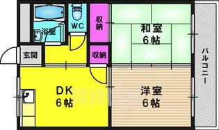 ハイツ大八木【303号室】の間取り
