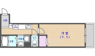 サンクスパレ千代原【3階】の間取り