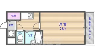 ブランベージュ桂【111号室】の間取り