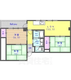 ハイツエリー2【2階】の間取り
