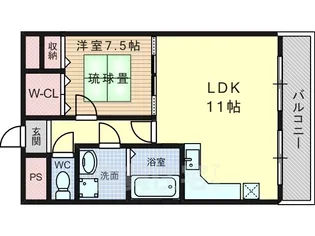 レ・ゼフィール【1階】の間取り