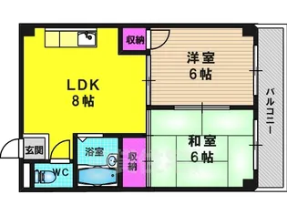 「グレース嵐山」【303号室】の間取り