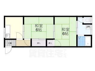 第一八ノ坪荘【2階】の間取り